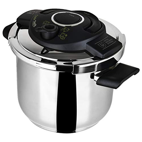 San Ignacio Olla a presión, Acero Inoxidable, 22 cm, 6,5 L, Cooktech, Multicolor