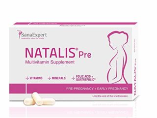 SanaExpert Natalis Pre | SUPLEMENTO PARA LA FERTILIDAD Y EL INICIO DEL EMBARAZO con Ácido Fólico, Quatrefolic, Hierro y Vitaminas (30 cápsulas).
