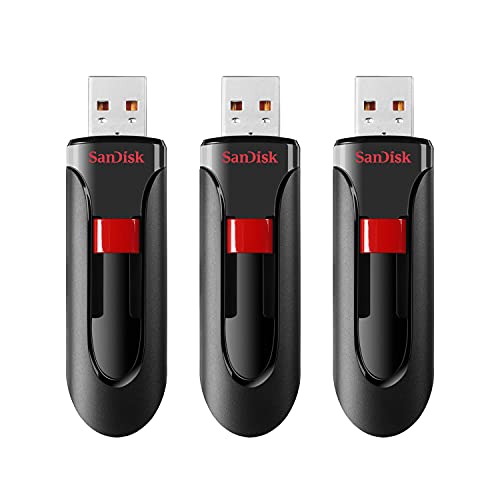 SanDisk SDCZ60-032G-G46T32 GB Cruzer Glide Memoria Flash USB -Paquete de 3 Unidades