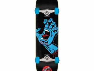 Santa Cruz Screaming Hand 8.0" compleet Skateboard Black Blue