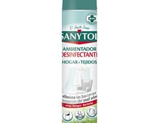 Sanytol – Desinfectante Hogar y Tejidos, Elimina Bacterias, Virus y Hongos Sin Lejía, Perfume Herbal - 300 ML