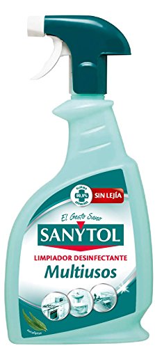 Sanytol - Limpiador Desinfectante Multiusos, Elimina Bacterias, Hongos y Virus Sin Lejía, Perfume Eucaliptus - 750 ML