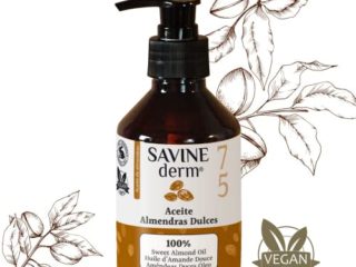 SAVINE DERM ACEITE DE ALMENDRAS DULCES PREMIUM Antiestrías para Embarazadas - 100% PURO y NATURAL/Previene las Estrías del Embarazo y Cicatrices/ Prensado Frío | Pieles secas y sensibles