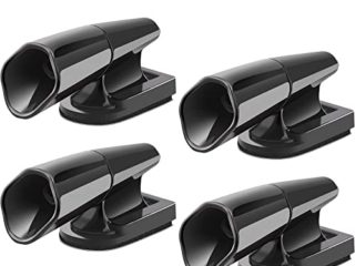 SAVITA 4 piezas Silbatos de ciervo Advertencia ahuyentador auyentador de jabalies animales vida silvestre Para automóviles, vehículos, motocicletas, negro Ultrasónico Ciervo Advertencia