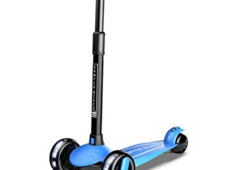 Sawyer Bikes - Patinete Ajustable Ruedas LED - Niños 2 a 8 Años (Azul)