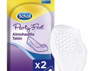 Scholl Party Feet, almohadillas talones con tecnología Gel Activ, amortiguan y protegen el talón, 2 almohadillas