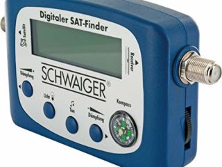 SCHWAIGER -5170- Sat-Finder Digital | reconocimiento de satélites | buscador de satélites | brújula y Salida de Sonido | Dispositivo de medición para el posicionamiento óptimo de la Antena parabólica