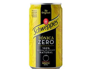 Schweppes Tónica Zero, Sin Azúcar ni Calorías - Lata 25cl