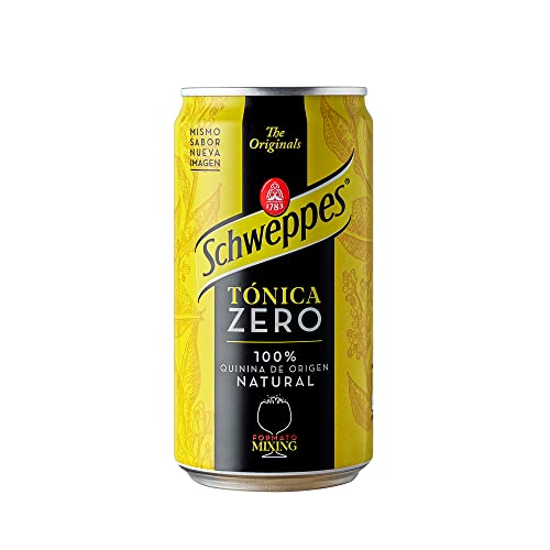 Schweppes Tónica Zero, Sin Azúcar ni Calorías - Lata 25cl