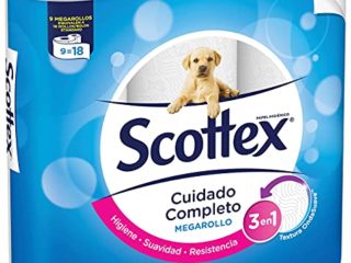 Scottex Megarollo Papel Higiénico, 9 Rollos