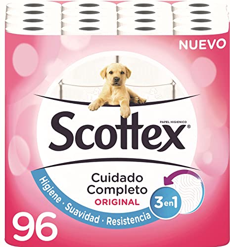 Scottex Original Papel Higiénico - 96 Rollos