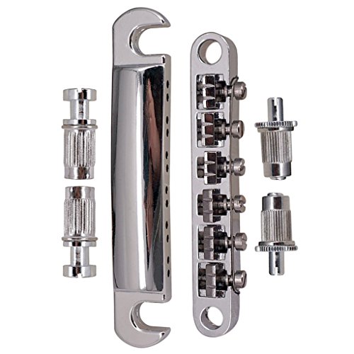 SDENSHI Patinete de Ruedas Puente Tune con Tacos para Guitarra Eléctrica Lp - Plata