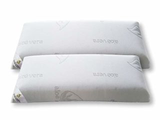 Seasons Pack 2 Almohadas viscoelasticas 70 cms, Antiácaros y Antibacterias, Tejido Aloe Vera Hilo de Plata.Doble Funda, Tratamiento Ozono, 2 Unidad (Paquete de 1)
