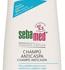 SEBAMED - Champú Anticaspa, Con Sustancias Activas Suaves Que Eliminan Los Signos Visibles De Caspa, Para Cabello Y Cuero Cabelludo De Normal A Graso, 400 Ml, Estándar