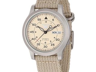 Seiko Reloj Analógico de Cuarzo para Hombre con Correa de Nailon – SNK803K2