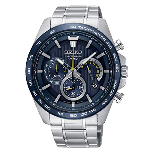 Seiko Reloj cronógrafo para Hombre de Cuarzo con Correa en Acero Inoxidable SSB301P1
