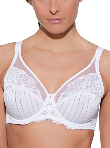 Selene Mariluz, Sujetador con Aros Para Mujer, Blanco, 100C