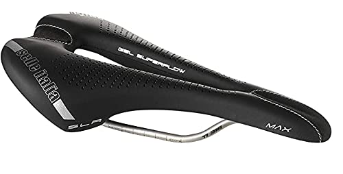 Selle Italia MAX SLR Gel Superflow L Sillines, Negro, Talla Única