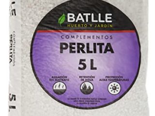 Semillas Batlle - Sustrato Perlita 5 L, Color Blanco y turquesa