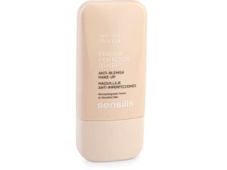 Sensilis Pure Age Perfection Maquillaje 8 Horas de Duración, Tratamiento Antiimperfecciones, Para Pieles Grasas y Con Acné, Tono 02 Sand - 30 ml