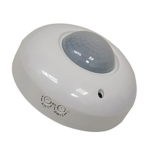 Sensor de Movimiento PIR, Detector Sensor de Movimiento de Superficie en techo 360º, Alcance 8m, AC 110-240V. Sensor de Infrarrojos