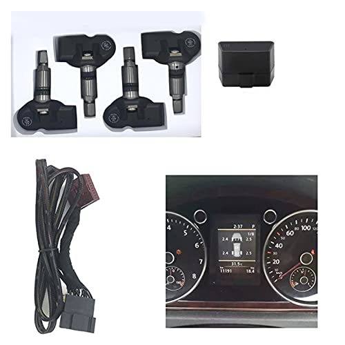 Sensor de presión de neumáticos Coche OBD Sistema de monitor de presión de neumáticos 433MHz TPMS por V-W G-O-L-F 7 2013 2014 2015 2016 2017 2018 MK7