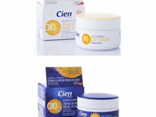 :Set de 2 Cremas Cien Q10 Antiarrugas Noche y Día con Vitamina E - 50 ml
