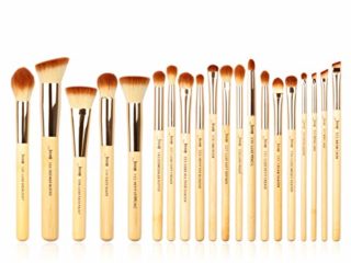 Set de 20 brochas de maquillaje profesionales de bambú de belleza marca Jessup, kit de herramientas de maquillaje, brochas para polvo de maquillaje y sombreador de ojos T145