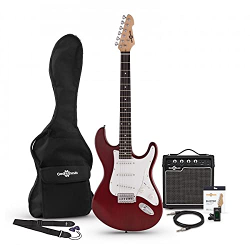 Set de Guitarra Eléctrica LA + Amplificador Rojo