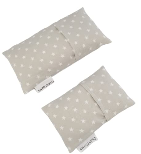 Set Saquito térmico anti cólicos (extra-pequeño para recién nacidos y normal) (Estrellas gris)