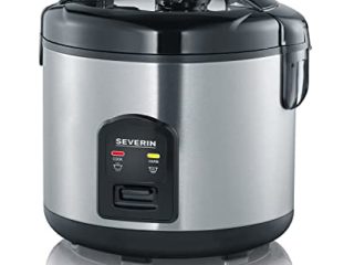 SEVERIN RK 2425 Cocedor de Arroz con Función Cocción y Calentamiento, Incl. Taza de Medidas y Cuchara para el Arroz, 650 W