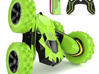 SGILE Coche Teledirigido, 2.4 GHz RC Coche Acrobacia Rotación Volteo de 360 Grados, con Batería Recargable, Regalo para niños