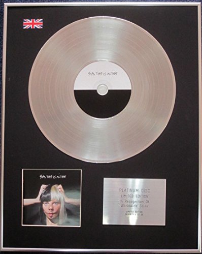 Sia – Edición limitada CD Platinum LP Disc – Esto es actuar