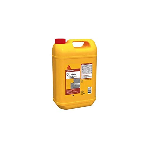 SikaWall-08 Fijador, Imprimación acrílica para fijar y sellar fondos de superficies porosas y mejor la adherencia de las pinturas, 2 kg, Blanco