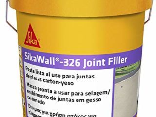 SikaWall 326 Joint Filler, Blanco, Plaster en pasta lista al uso para relleno y alisado de juntas en paramentos de cartón-yeso, Adherir y ocultar las cintas para juntas, 7 kg