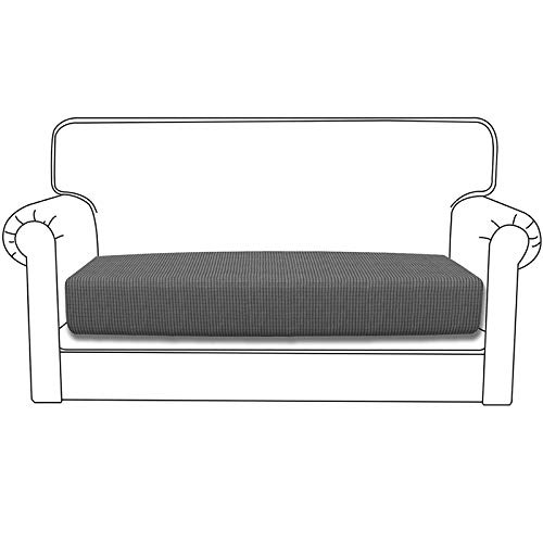 Silingsan Funda de Sofá Elástica, Universal Cubierta para Sofá Ajustables de Anti Arañazos, Antideslizantes, para Perros, Gatos y Otras Mascotas, (Gris Claro, 3 Plazas)