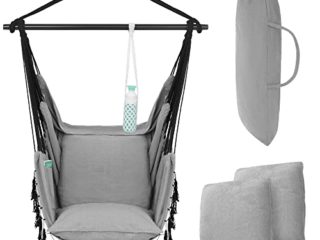 Silla Colgante Exterior VITA5 para Relajarse- Hamaca Resistente - Silla Colgante para Interior Que se Adapta a Cualquier decoración – Silla Columpio Interior fácil de Ajustar - Columpio Colgante
