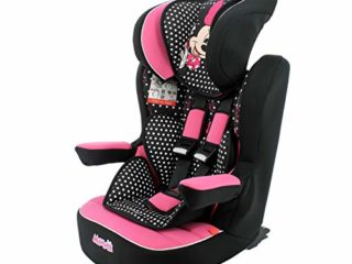Silla de coche para Bebe isofix IMAX grupo 1/2/3 (9-36kg) con proteccion lateral y el reposacabezas ajustable - made in France - Minnie