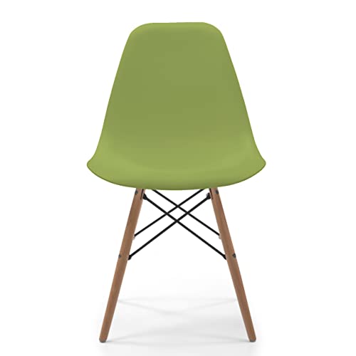 Silla de Comedor o Cocina de diseño nórdico-Scandi MAX Tower (Verde)