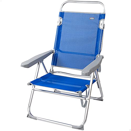 SILLA PLEG ALU 5 POS 63X57X99CM C/ASA-TEXTILENO-GOMERA