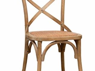 Silla Thonet en fresno macizo y asiento de ratán acabado en madera de
