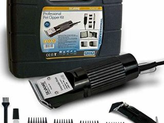 SILVANO - Maletín Cortapelo Eléctrico para Mascotas - Peine Adaptable de 3, 6, 9 y 12 mm - Potencia 30W - Dimensiones: 17.5 x 7 x 22 cm - Silencioso y Cómodo - Quita Pelos para Mascota