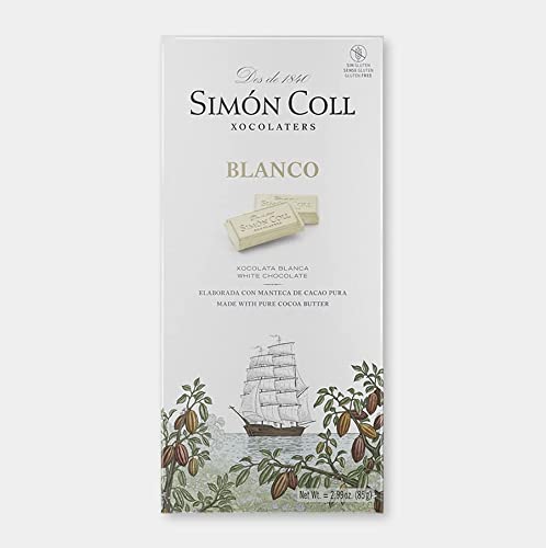 Simón Coll - Pack 10 Tabletas de Chocolate Blanco Gourmet (85gr x unidad) – Sin Gluten