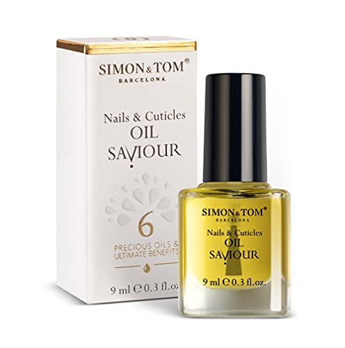 Simon&Tom Nail Oil Saviour - Aceite Endurecedor y Reparador de Uñas - Nutre, Regenera, Fortalece & Acelera el crecimiento - 6 Aceites Naturales - Hecho en España - 9ml