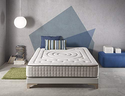 SIMPUR Relax: colchón Imperial Cashmere 135x190 cm | Altura 25 cm | 11 Zonas de Confort | Revestimiento Cashmere |Dureza Medio/Alto | Gran Confort | Reversible | Ortopédico | Independencia de lechos