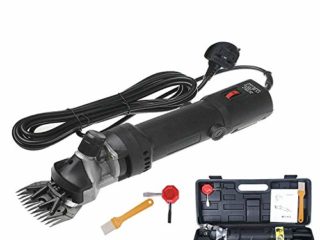 Sinbide 690W Maquina de Esquilar Eléctrica para Oveja Tijeras Máquinas para Esquiladora Tijeras de Lana Ovino Alpaca 6 Velocidades Ajustables Cuidado del Oveja (A-Negro)