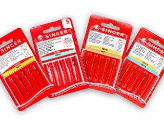 Singer Kit de 4 Paquetes de 5 Agujas para Coser Universales Algodón y Punto (Stretch) Grosores 80/12 y 90/14 130/705