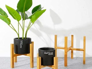 sinzau Soporte para plantas y macetas con almohadillas para pies, para interior y exterior, L-S