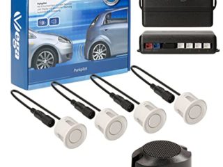 Sistema VSG de Ayuda al Aparcamiento con Pantalla en Color y Alarma Sonora integrada, Incluye 4 sensores de Diferentes tamaños y diseños