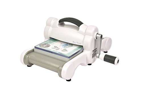 Sizzix 660200-Máquina de Troquelado Manual para Manualidades, álbumes de Recortes y Tarjetas, Apertura de 15,24 cm, Papel, Blanco, Única